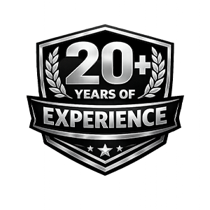 20+ Years of Experience Badge